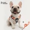 TUFF HOUND Nylon Dog Harness No Pull French Bulldog Puppy Harness Vest Dog Leash Set Pitbull Pets Accessories Pink Blue Orange