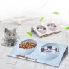 S/Large Size Double Dog Bowl  Puppy Cats Pet Feeding Station Stainless Steel Food Water Bowls Feeder Solution for for Dogs Cat s