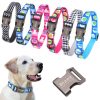 COZY JOY Dog Collar Personalized Nylon Pet Tag  Custom Puppy Cat Nameplate ID Collars Adjustable For Medium Large Dogs Engraved