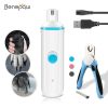 Benepaw Ultra-quiet Electric Pet Dog Nail Grinder Set Safe Dog Nail Clippers Cutter File Grooming Pedicure USB Rechargeable 2019