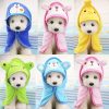 Pet Bath Towel Quick Absorbent Towel For Cat Rabbit Bathrobe Hamster Pajamas Towel For Dog Pet Grooming Supplies Small Pet Towe