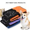 PAWZRoad Dog Cat Cleaning Necessary Pet Drying Towel Ultra-absorbent Dog Bath Towel Made By Microfiber High Quality Pet Product