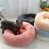 Long Plush Cat Bed House Soft Round Cat Bed Winter Pet Dog Cushion Mats For Small Dogs Cats Nest Warm Puppy Kennel 50/60/70cm