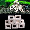 Shrimp Small Fish Ceramic Home Shelter Cave Breeding For Aquarium Fish-Tank (White M)