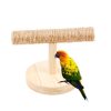 Parrot Wooden Tabletop Perch Bird Stand Training Exercise Feet Claw Grinding PXPC
