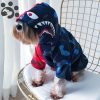 French Bulldog Dog Hoodie Sweater Large Dog Hoodies for Small Dogs Shark Clothes Winter Warm Pet Dog Clothing for Cats