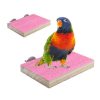 2 Pcs/set Bird Perches Wood Stand Playground Paw Grinding Rope Parrot Cage Climbing Ropes Swing Spiral Standing Toy C63B (Multi)