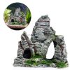 4 shape Aquarium Rockery Mountain View Rock Cave Stone Tree Fish Tank Ornament Decoration aquarium accessories