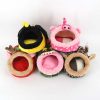 Plush Squirrel Hamster Cage Small Animal Bed Nest House Guinea Pig Chinchilla Hedgehog Hamster Pig Deer Bed Hamster Accessories