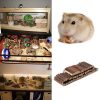 Natural Wooden Flexible Climbing Ladder Bridge Stair For Pet Mouse Hamster Rats (Dark Brown L)